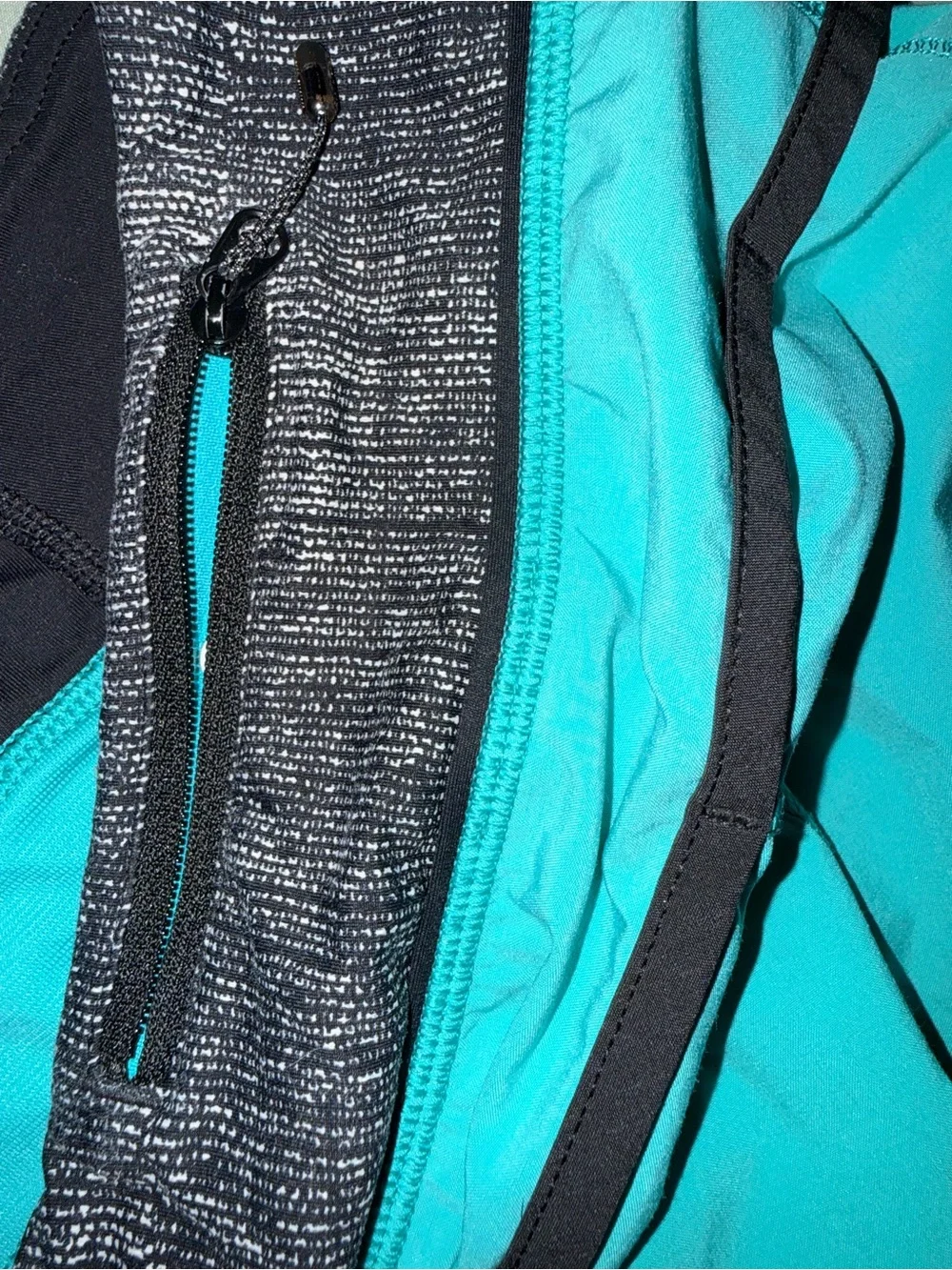 lululemon athletica Teal Athletic Shorts with Black Trim